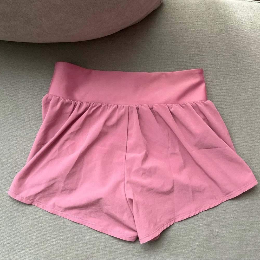 Alo Yoga V-Cute Running Short Pink Wild Rose XXS